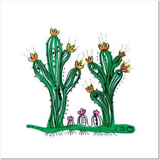 cactus family Posters and Art